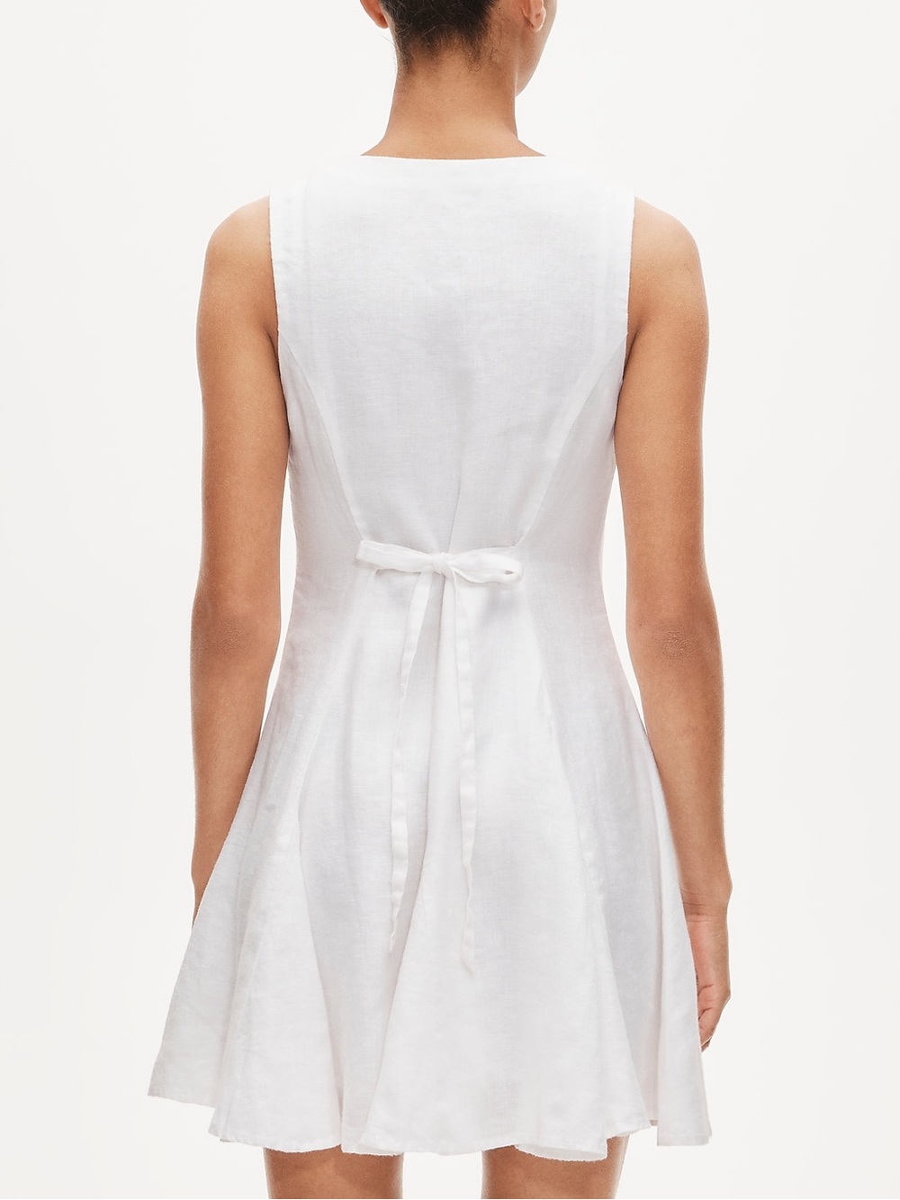 J. Crew Linen mini dress in White Size 6 - Picture 3 of 10